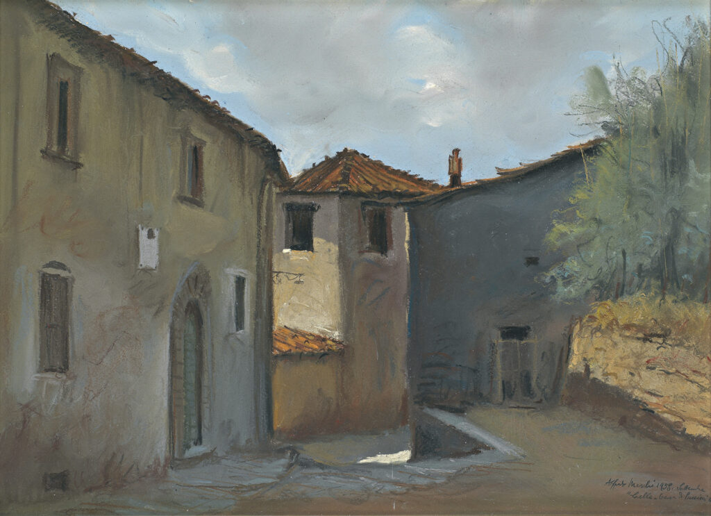 Alfredo Meschi La Casa Natale Di Puccini A Celle 1958 1024x743