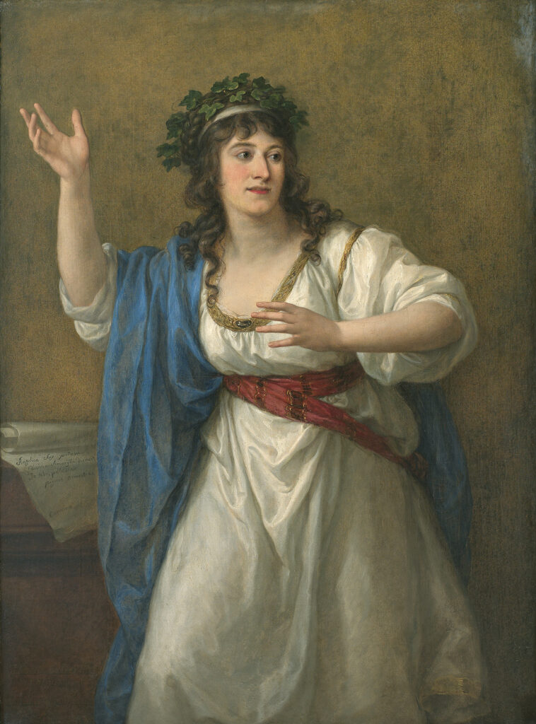 Angelica Kauffmann Ritratto Di Teresa Bandettini Landucci Nelle Vesti Di Una Musa 1794 758x1024
