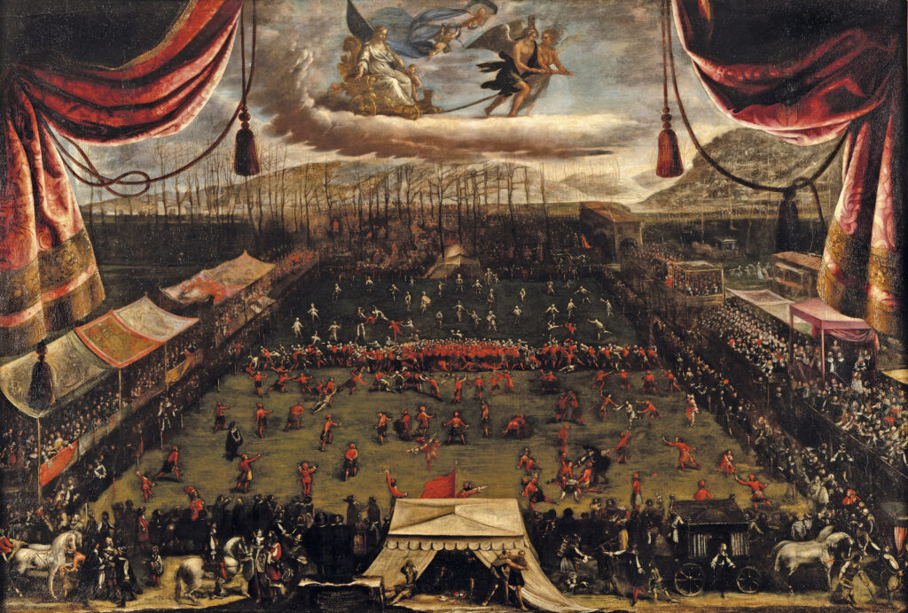 Camillo Ciai La Partita Di Calcio Del 1662 A Lucca 1663 1024x692