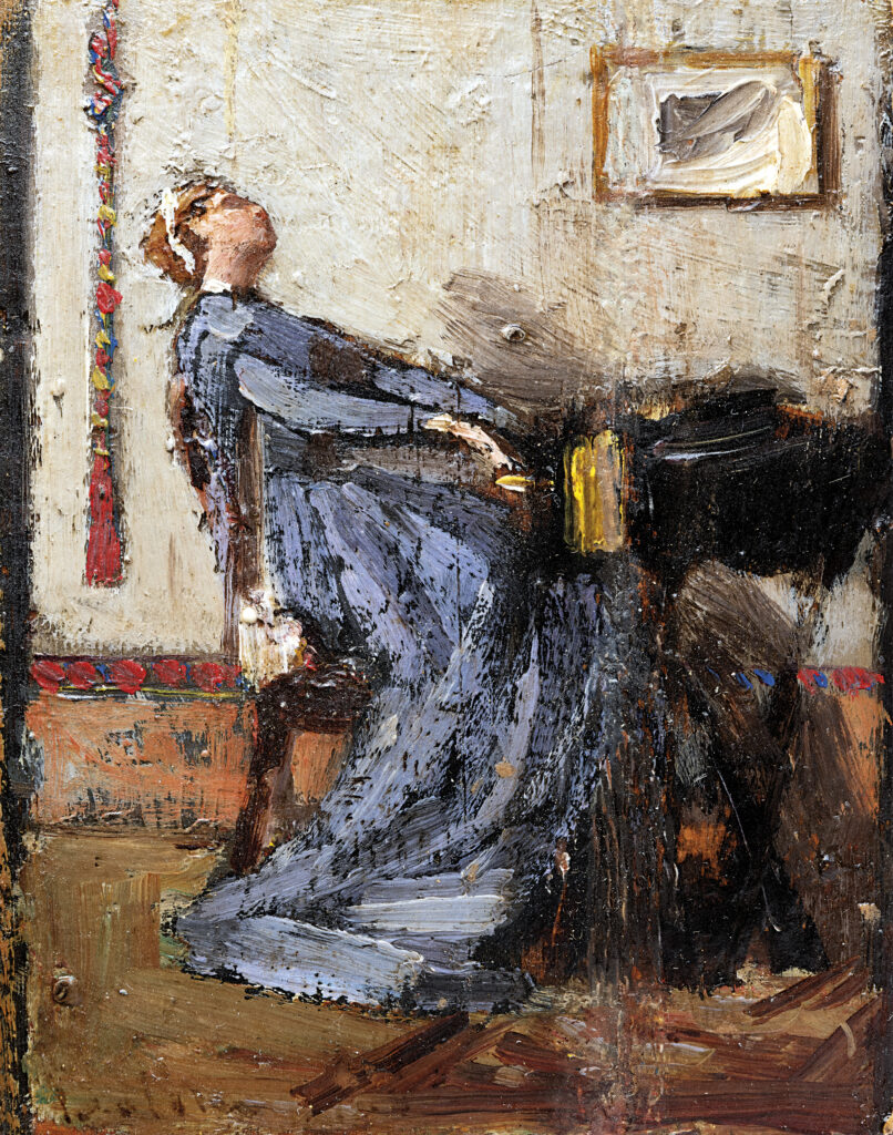 Giovanni Boldini -Leopolda Banti alla spinetta