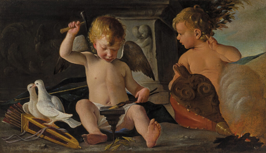 Pietro Paolini Cupido Che Forgia Le Frecce XVII Sec 1024x590
