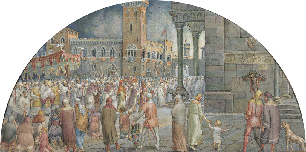 Vincenzo Barsotti La Processione Del Santissimo 1939 1024x509