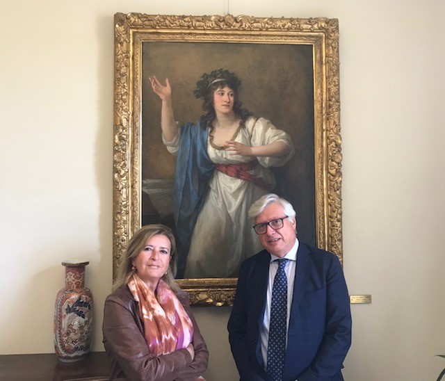 Il Presidente Fcrl Marcello Bertocchini E La Direttrice Maria Teresa Perelli