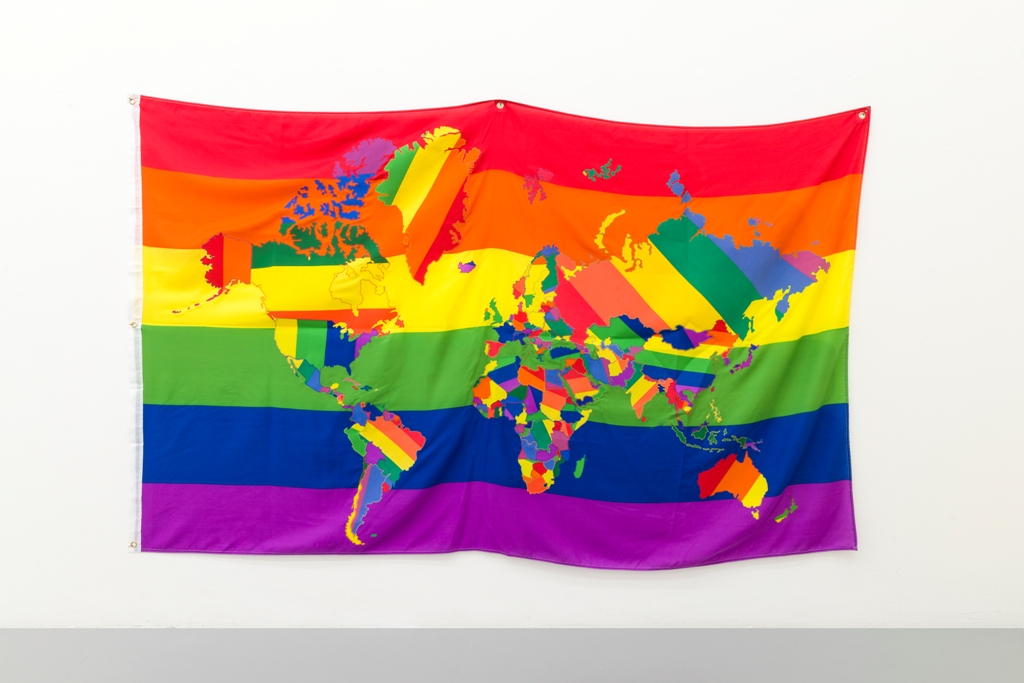 Jonathan Monk  The World In Gay Pride Flags 2013 1