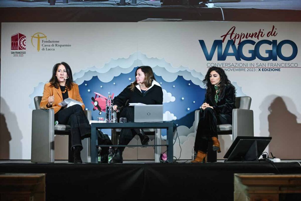 Conversazioni 2023 Appunti Di Viaggio Pegah Moshir Pour Farian Sabahi E Rory Cappelli 2 1024x683