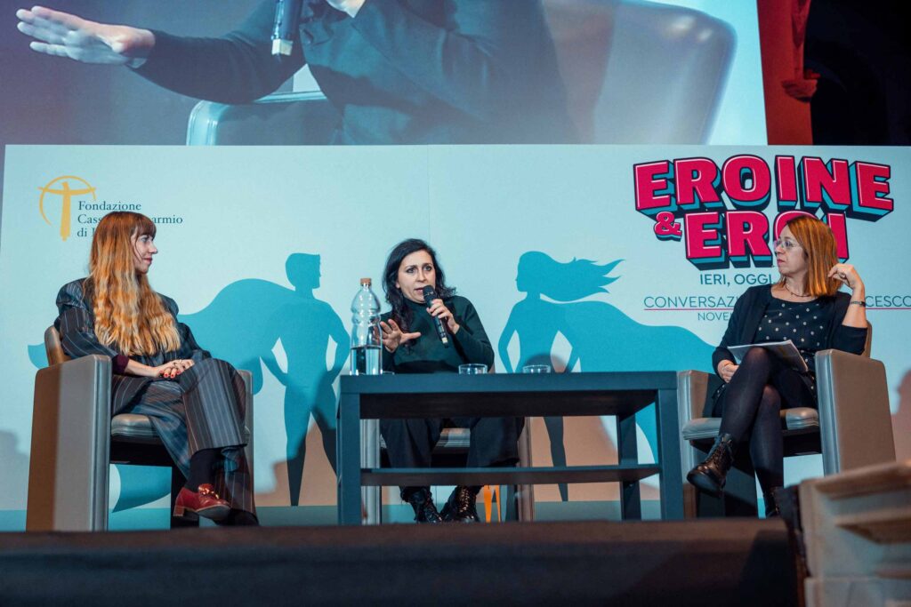 Conversazioni 2024 Eroine Ed Eroi Chiara Tagliaferri Marina Pierri Claudia De Lillo 1 1024x683