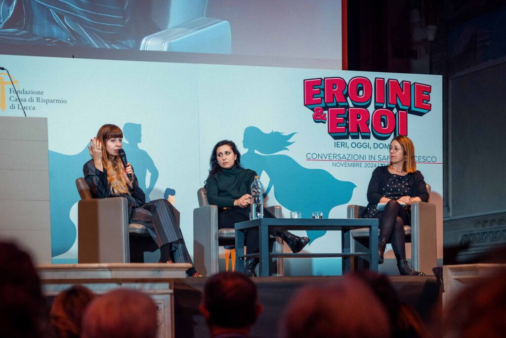 Conversazioni 2024 Eroine Ed Eroi Chiara Tagliaferri Marina Pierri Claudia De Lillo 2 1024x683