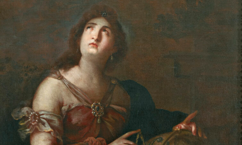 Pietro Ricchi Allegoria DellAstronomia In Veste Di Urania XVII Sec